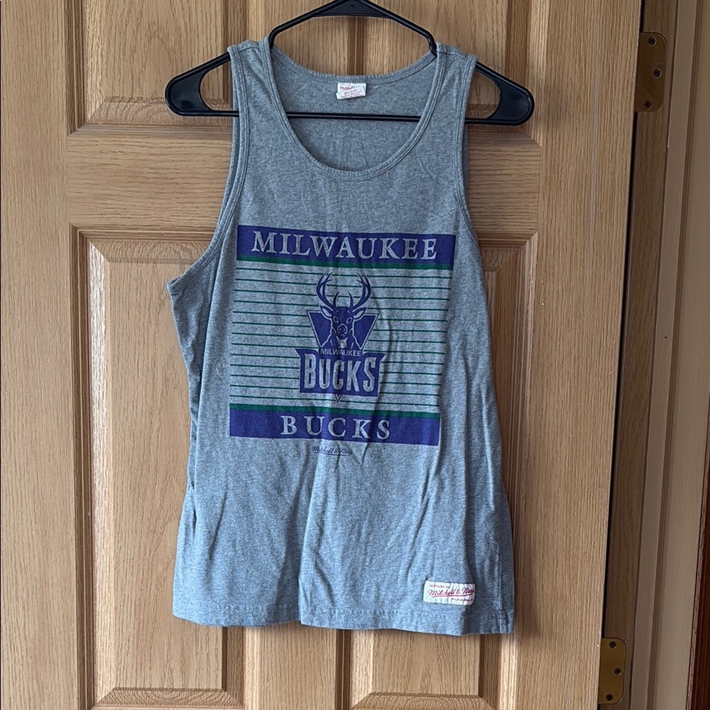 Milwaukee Bucks Gray Tank Top